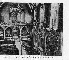 613 Kirche mit Lettner und Chor um 1900