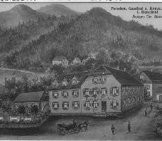 802 Lautenbach Gasthaus Kreuz um 1910