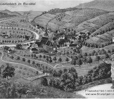 Lautenbach 1375 Karte um 1910